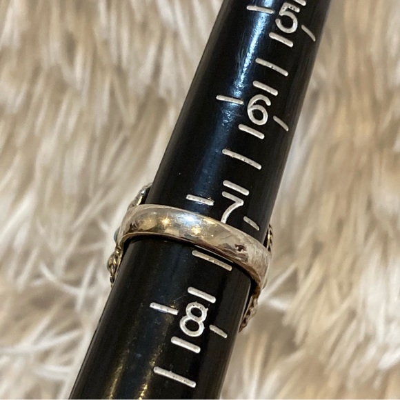 Set Turquoise and Hematine Statement Ring and Pendant Sterling Silver - Picture 11 of 15